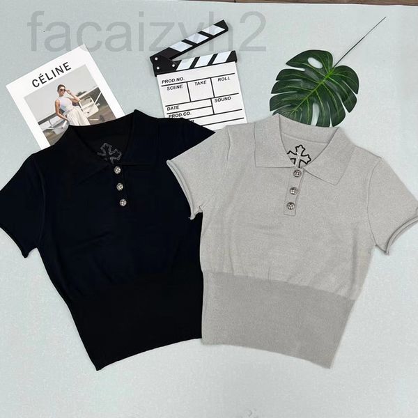 women's knits & tees designer 22 summer new style lapel solid color back embroidered leather cross knitted for women x5ym, White
women's knits & tees designer 22 summer new style lapel solid color back embroidered leather cross knitted for women x5ym, White