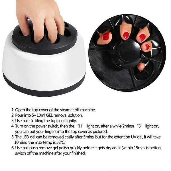 nail gel steamer steam off gel nail polish remover for gel varnish nail art for salon home uv polish removal machine perfections
nail gel steamer steam off gel nail polish remover for gel varnish nail art for salon home uv polish removal machine perfections