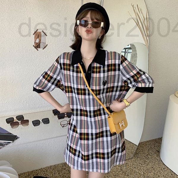 casual dresses designer hong kong fashion brand color matching plaid polo neck ice silk sweater women's summer dress new net red loose, Black;gray
casual dresses designer hong kong fashion brand color matching plaid polo neck ice silk sweater women's summer dress new net red loose, Black;gray