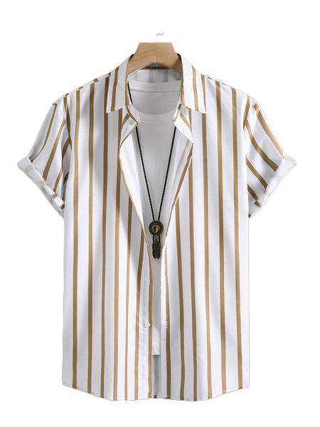 men random vertical striped shirt without tee j5ov#, White;black