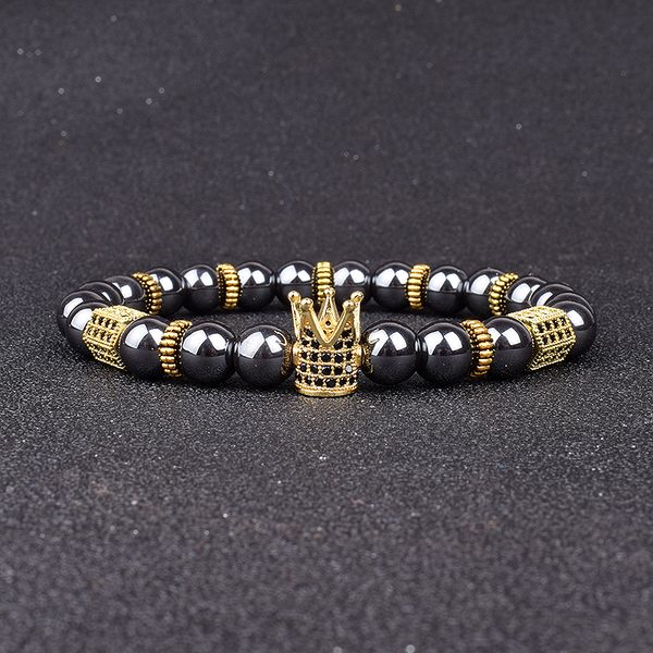 vintage hematite beaded bracelets for men women luxury black zircon crown ball bracelets homme new healing jewelry gift pulseira
vintage hematite beaded bracelets for men women luxury black zircon crown ball bracelets homme new healing jewelry gift pulseira