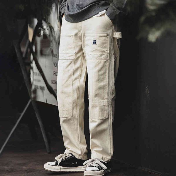 men's jeans madden workers dress up as old loose beige jeans, washed straight barrel, multi pocket lumberjack pants, male pa9d, Blue
men's jeans madden workers dress up as old loose beige jeans, washed straight barrel, multi pocket lumberjack pants, male pa9d, Blue