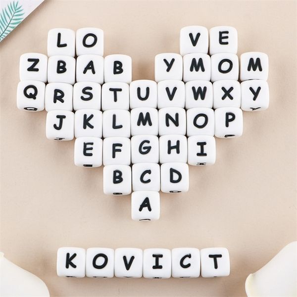 kovict 100/200/500 pcs english silicone letters beads 12mm baby molar teether diy necklace accessories chewable nursing toys 220514
kovict 100/200/500 pcs english silicone letters beads 12mm baby molar teether diy necklace accessories chewable nursing toys 220514