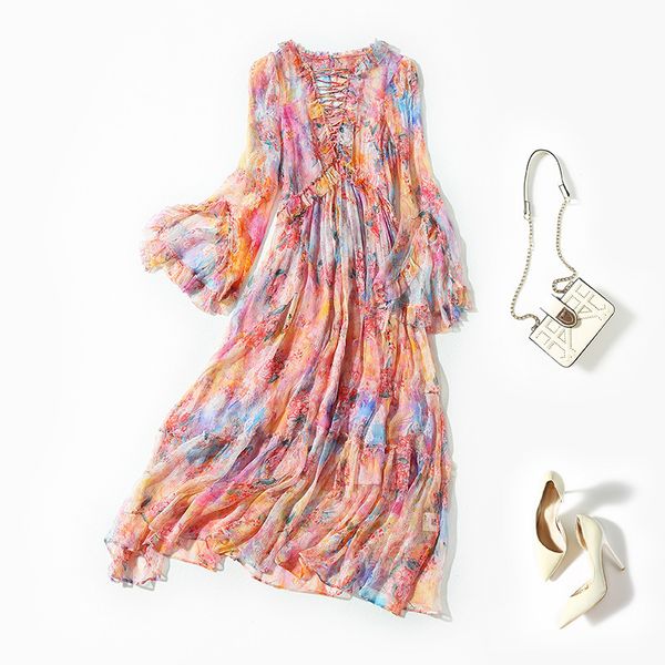 casual dresses spring shenzhen nanyou medium length skirt silk printing temperament pullover pink mulberry loose waist y3w7, Black;gray
casual dresses spring shenzhen nanyou medium length skirt silk printing temperament pullover pink mulberry loose waist y3w7, Black;gray