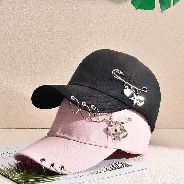 star same baseball cap pin ring iron ring men's and women's fashion hip-hop trendsetter duck tongue hat, Blue;gray
star same baseball cap pin ring iron ring men's and women's fashion hip-hop trendsetter duck tongue hat, Blue;gray