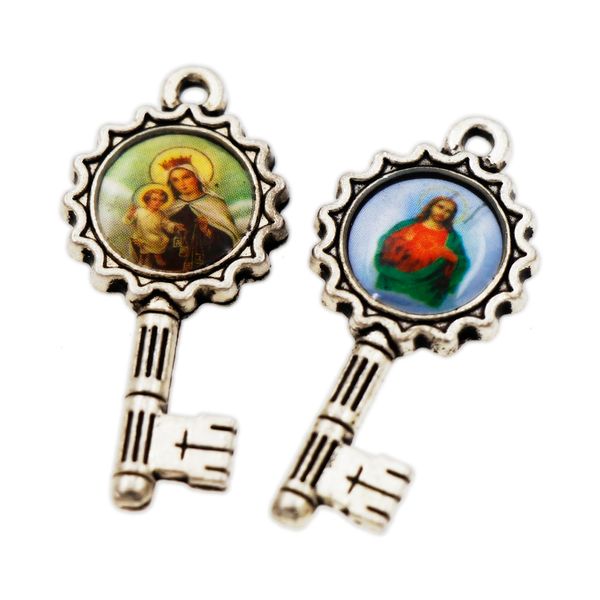 enamel catholic religious church charms our lady of guadalupe and baby jesus icon medal key charm beads antique silver pendant l1751 31.5x15, Bronze;silver
enamel catholic religious church charms our lady of guadalupe and baby jesus icon medal key charm beads antique silver pendant l1751 31.5x15, Bronze;silver