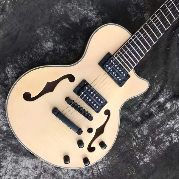 grote f hole hollow body 7 string electric guitar, electric guitars with locking tuner
grote f hole hollow body 7 string electric guitar, electric guitars with locking tuner