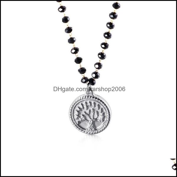 chains necklaces pendants jewelry fashion simple black glass round bead tree of life titanium steel ladies necklace drop delivery 2021 kuz, Silver
chains necklaces pendants jewelry fashion simple black glass round bead tree of life titanium steel ladies necklace drop delivery 2021 kuz, Silver