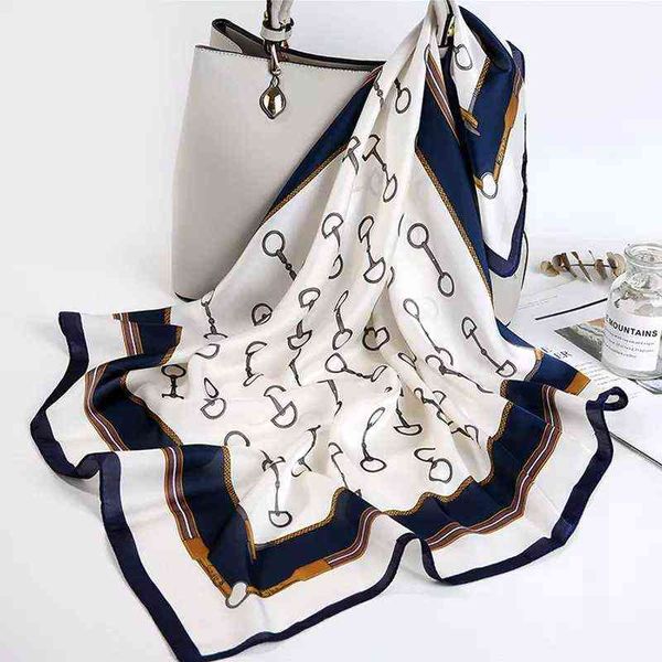 bandana black and white letter print silk scarf women square hair scarves foulard headscarf band neckerchief 70x70cm g220513, Blue;gray
bandana black and white letter print silk scarf women square hair scarves foulard headscarf band neckerchief 70x70cm g220513, Blue;gray