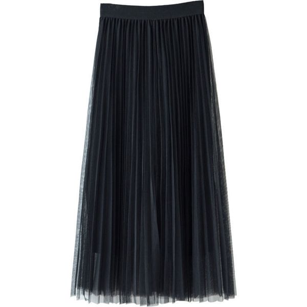 tulle skirts summer long maxi female elastic high waist pleated tutu sun black gray pink 220324
tulle skirts summer long maxi female elastic high waist pleated tutu sun black gray pink 220324