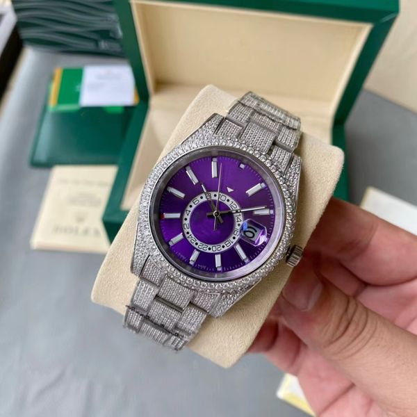 montre de luxe 42mm luxury diamond watches men watches mechanical movement sapphire glass fine steel case strap 50m 209, Slivery;brown
montre de luxe 42mm luxury diamond watches men watches mechanical movement sapphire glass fine steel case strap 50m 209, Slivery;brown