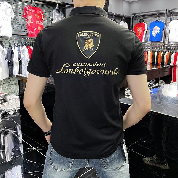 men's polos designer polo shirt fashion brand trend summer new slim embroidered paul shirt lapel short sleeve t-shirt bbw2, White;black
men's polos designer polo shirt fashion brand trend summer new slim embroidered paul shirt lapel short sleeve t-shirt bbw2, White;black