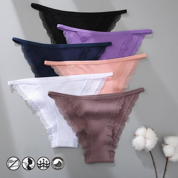 1pcs women cotton panties lace underwear solid color bikini low waist breathbale underpants female soft intimates lingerie, Black;pink
1pcs women cotton panties lace underwear solid color bikini low waist breathbale underpants female soft intimates lingerie, Black;pink