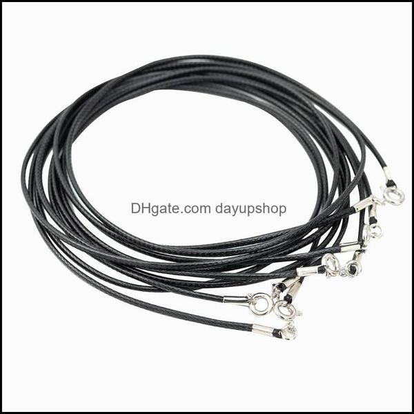 chains necklaces pendants jewelry 50pcs 1.5mm/ 20inch black waxed rope necklace chain with spring buckle for wholeasle dhvei, Silver
chains necklaces pendants jewelry 50pcs 1.5mm/ 20inch black waxed rope necklace chain with spring buckle for wholeasle dhvei, Silver