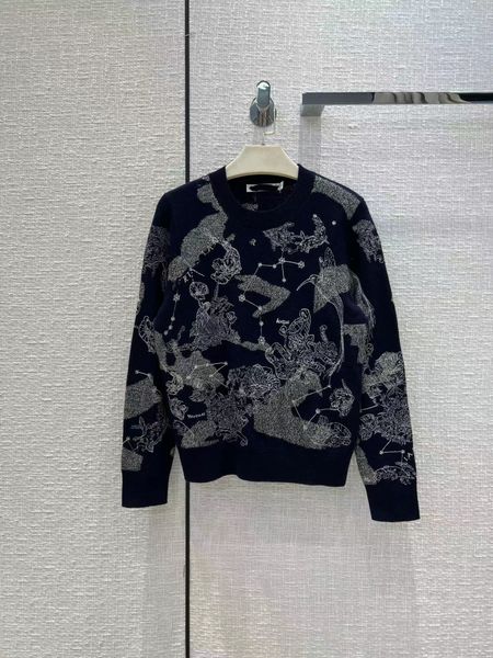 2022 autumn milan runway sweaters o neck long sleeve women's sweater high end jacquard women designer sweater 0730-9, White;black
2022 autumn milan runway sweaters o neck long sleeve women's sweater high end jacquard women designer sweater 0730-9, White;black