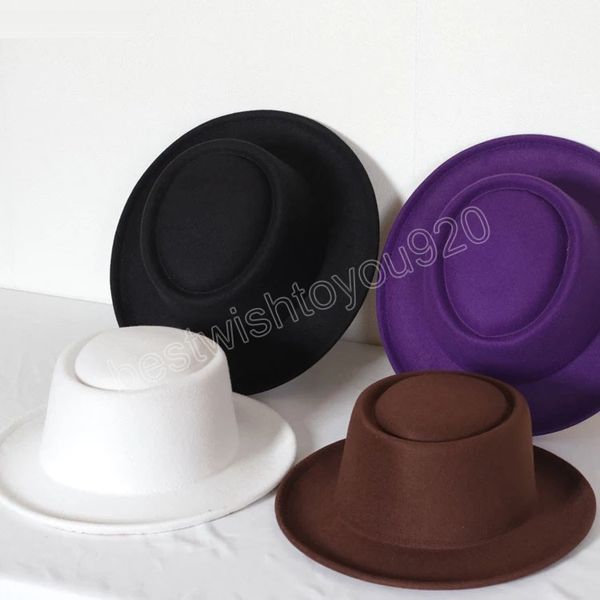 classic soft felt wide brim cap fedora hat for women men autumn winter curved brim gentleman jazz hats, Blue;gray
classic soft felt wide brim cap fedora hat for women men autumn winter curved brim gentleman jazz hats, Blue;gray