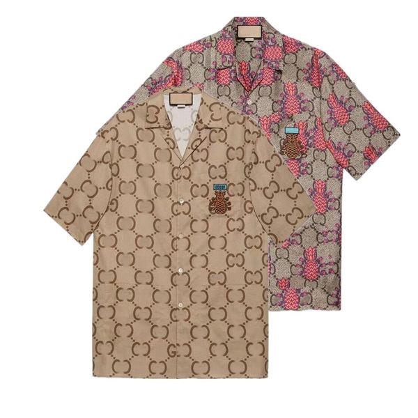 2022 men women casual shirts summer hawaii style button lapel cardigan short sleeve oversized shirt blouses brand designer design loose top, White;black
2022 men women casual shirts summer hawaii style button lapel cardigan short sleeve oversized shirt blouses brand designer design loose top, White;black