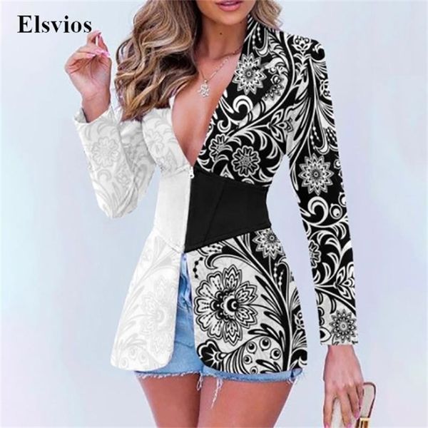 fashion patchwork print lady blazer coat women elegant long sleeve jacket deep v neck zipper slim suit outwear 220809, Black;brown
fashion patchwork print lady blazer coat women elegant long sleeve jacket deep v neck zipper slim suit outwear 220809, Black;brown