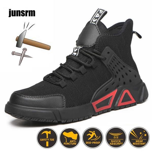 lightweight breathable safety shoes steel toe male puncture-resistant indestructible wear-resistant work boots sports outdoor 220810, Black;brown
lightweight breathable safety shoes steel toe male puncture-resistant indestructible wear-resistant work boots sports outdoor 220810, Black;brown