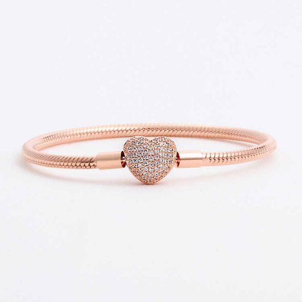 2022 luxury fashion 18k rose gold cz diamond heart bracelets original box for pandora 925 silver smooth snake chain bracelet, Golden;silver
2022 luxury fashion 18k rose gold cz diamond heart bracelets original box for pandora 925 silver smooth snake chain bracelet, Golden;silver