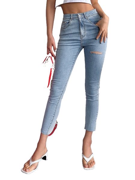 dazy ripped cropped skinny jeans n5pc#, Blue
dazy ripped cropped skinny jeans n5pc#, Blue