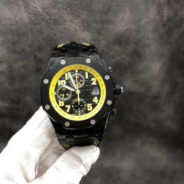 jf v10 26176 the hornets mechanical watches mens watch 42mm 3126 chronograph movement automatic ceramic ring titanium alloy case carbon fibe, Slivery;brown
jf v10 26176 the hornets mechanical watches mens watch 42mm 3126 chronograph movement automatic ceramic ring titanium alloy case carbon fibe, Slivery;brown
