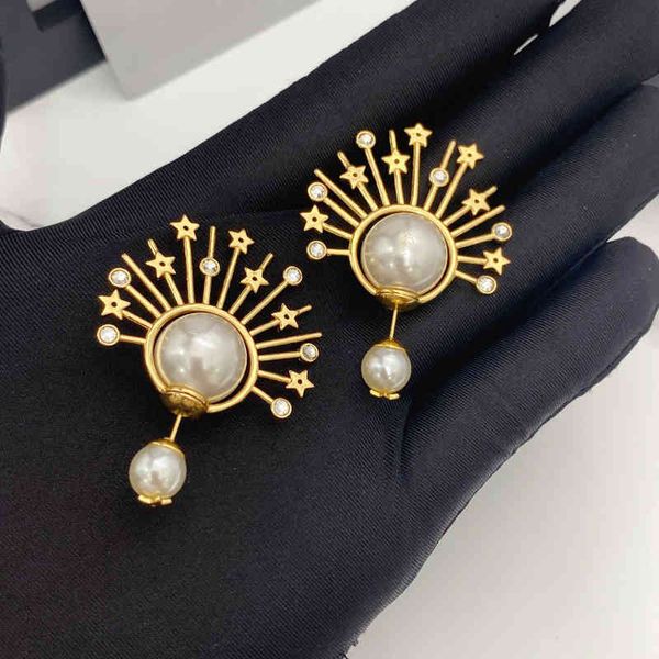 2022 factory wholesale new trendy big pearl tassel personalized simple high sense earrings female di home m5dm, Golden 
2022 factory wholesale new trendy big pearl tassel personalized simple high sense earrings female di home m5dm, Golden