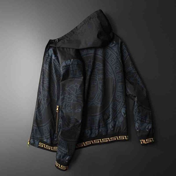 men's luxury fashion brands menswear new casual youth hooded jacket, Black
men's luxury fashion brands menswear new casual youth hooded jacket, Black