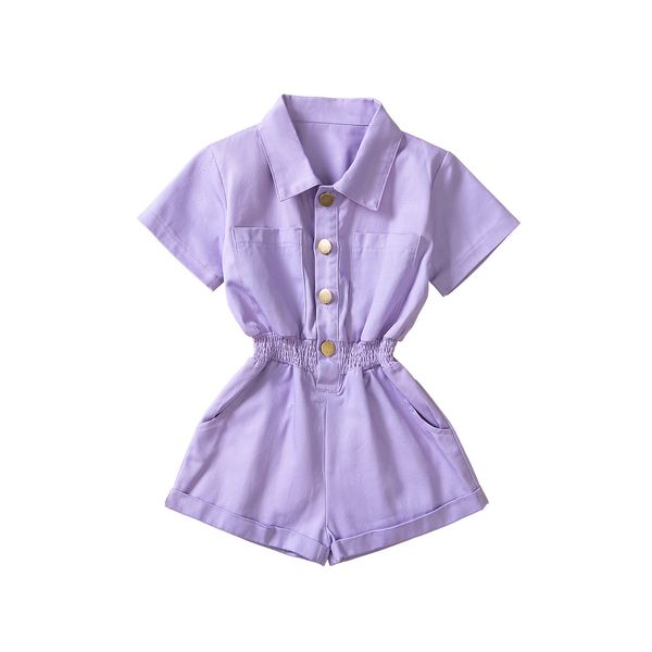 15914 summer kids girls jumpsuits short sleeve turn-down collar short overalls purple jumpsuits, Blue
15914 summer kids girls jumpsuits short sleeve turn-down collar short overalls purple jumpsuits, Blue