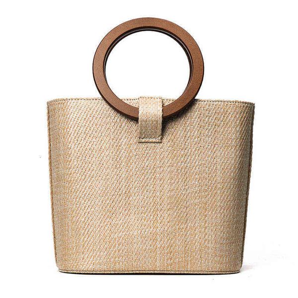 high end straw woven women's bag beach solid wood hand versatile one shoulder menger
high end straw woven women's bag beach solid wood hand versatile one shoulder menger