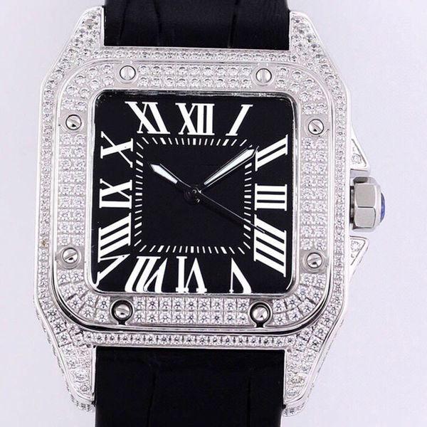 mens watch automatic mechanical watches 51x39x11.5mm inlaid with rhinestones waterproof 50 meters cowhide strap montre de luxe, Slivery;brown
mens watch automatic mechanical watches 51x39x11.5mm inlaid with rhinestones waterproof 50 meters cowhide strap montre de luxe, Slivery;brown