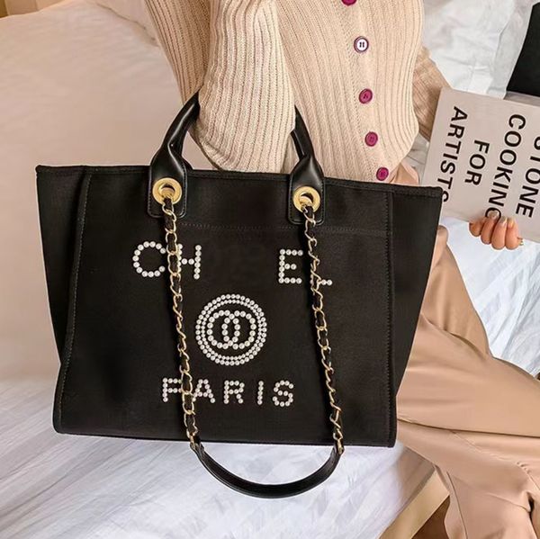 designer fashion classic beach bags tote label luxury pearl evening bag portable large capacity female canvas handbag brand ch women handbag
designer fashion classic beach bags tote label luxury pearl evening bag portable large capacity female canvas handbag brand ch women handbag