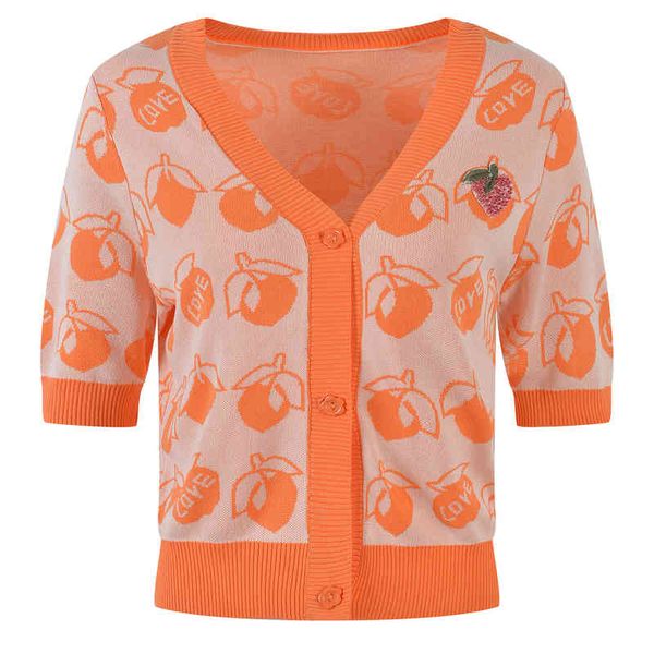 women's sweaters orange v-neck jacquard short sleeve sweater women's summer peach embroidery sequin 5zpa, White;black
women's sweaters orange v-neck jacquard short sleeve sweater women's summer peach embroidery sequin 5zpa, White;black