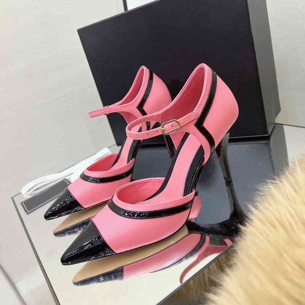 dress shoes woman genuine leather shoes pumps super high heel sandals designer pointed toe buckle strap spring, Black
dress shoes woman genuine leather shoes pumps super high heel sandals designer pointed toe buckle strap spring, Black