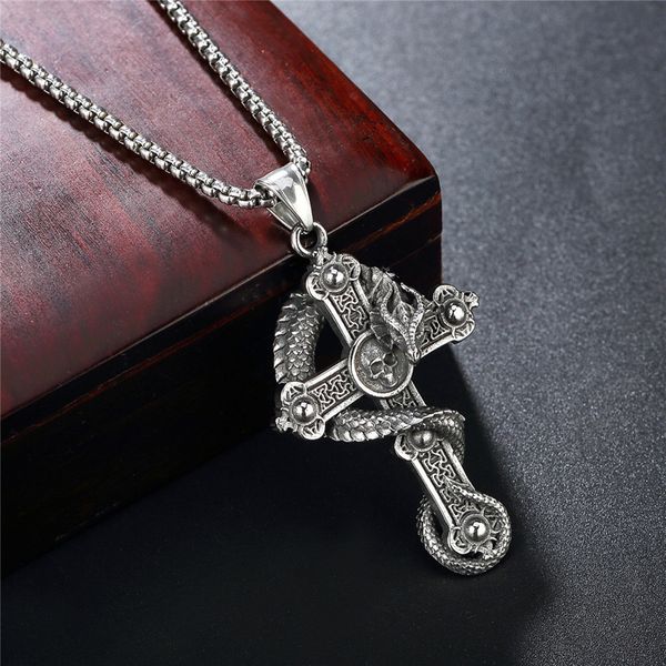 12pcs ancient silver gothic skull cross pendant necklace for men women punk hip hop fashion jewelry 
12pcs ancient silver gothic skull cross pendant necklace for men women punk hip hop fashion jewelry