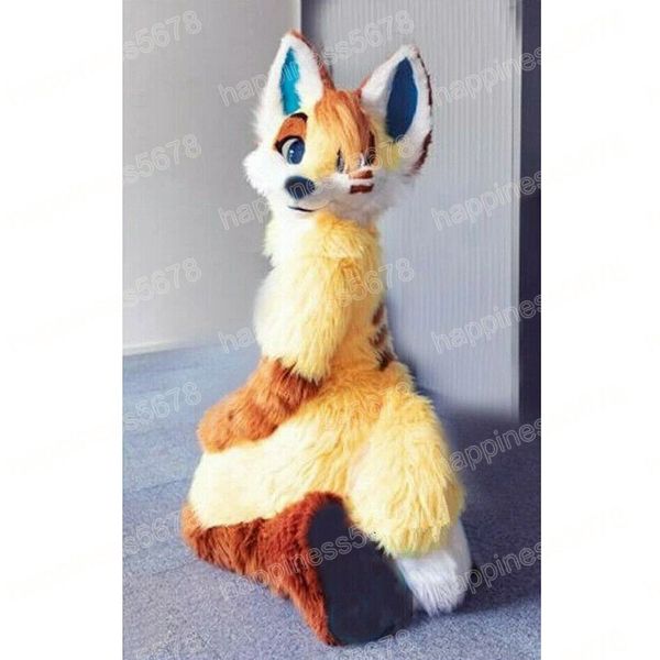 performance long fur husky dog mascot costumes halloween christmas cartoon character outfits suit advertising carnival adults outfit, Red;yellow
performance long fur husky dog mascot costumes halloween christmas cartoon character outfits suit advertising carnival adults outfit, Red;yellow