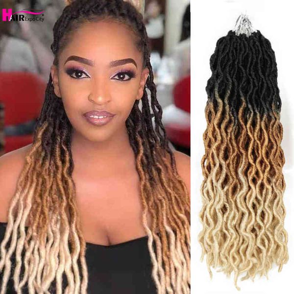 wave gypsy locs crochet hair synthetic curly wavy twist braiding extensions 18"24" goddess faux expo city 220610, Black;brown
wave gypsy locs crochet hair synthetic curly wavy twist braiding extensions 18"24" goddess faux expo city 220610, Black;brown