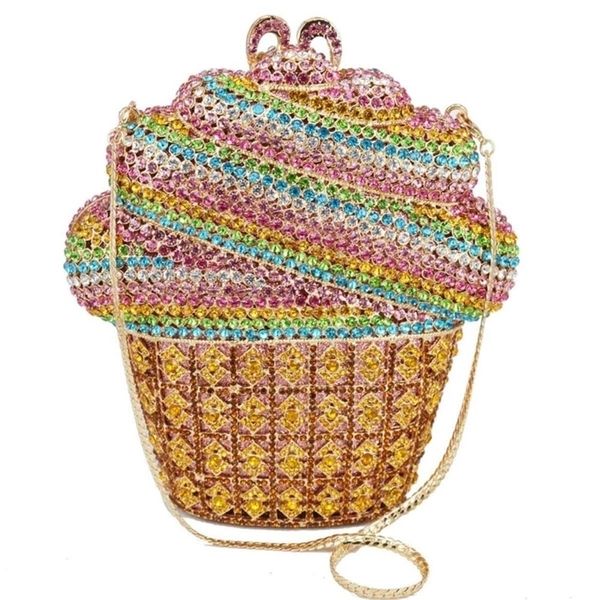 est luxury ice cream crystal evening gold silver cupcake wedding party prom clutch handbag chain shoulder bag sc621 y201224
est luxury ice cream crystal evening gold silver cupcake wedding party prom clutch handbag chain shoulder bag sc621 y201224