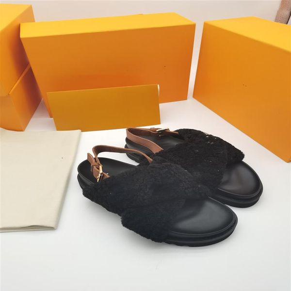 luxurys designers women ladies wool slippers slides winter fur fluffy furry warm letters sandals comfortable fuzzy girl flip flop 215i, Black
luxurys designers women ladies wool slippers slides winter fur fluffy furry warm letters sandals comfortable fuzzy girl flip flop 215i, Black