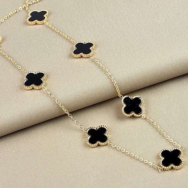 beautiful clover pendant necklace 18k rose gold stainless steel necklaces bracelet jewelry for women gift, Silver
beautiful clover pendant necklace 18k rose gold stainless steel necklaces bracelet jewelry for women gift, Silver