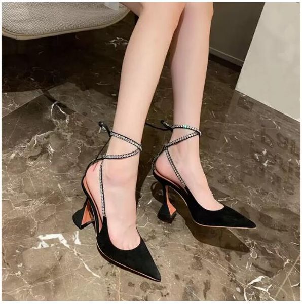 shoes amina muaddi sandals for womens fashion quality rhinestone ankle strap dress shoes women pumps luxury designers genuine leather 10cm h, Black
shoes amina muaddi sandals for womens fashion quality rhinestone ankle strap dress shoes women pumps luxury designers genuine leather 10cm h, Black