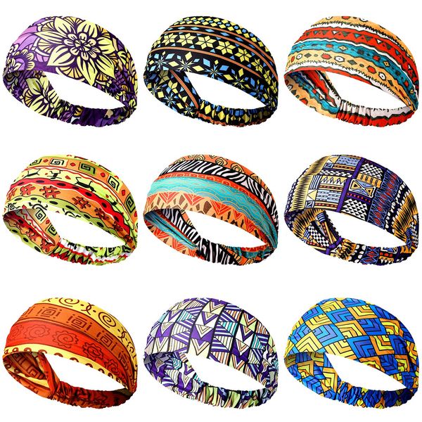 headbands african stretchy boho print hairband yoga running sports workout head grip band elastic turban for women girls hair accesso amcez, Silver
headbands african stretchy boho print hairband yoga running sports workout head grip band elastic turban for women girls hair accesso amcez, Silver