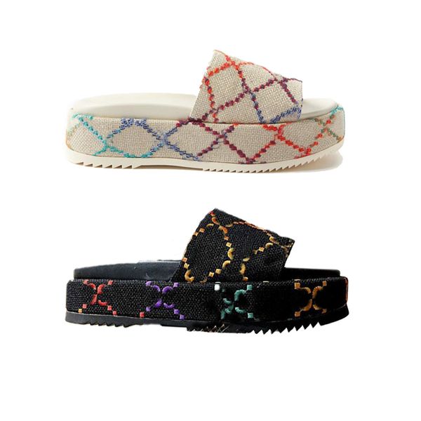 designer womens sandals platform slippers slide flip flops luxury thick bottom embroidery printed rubber leather woman summer slipper shoes, Black
designer womens sandals platform slippers slide flip flops luxury thick bottom embroidery printed rubber leather woman summer slipper shoes, Black