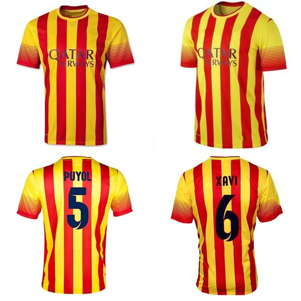 13 14 retro soccer jerseys away yellow red senyera xavi iniesta pique jordi alba vintage football shirt sanchez dani alves afellay fà bregas, Black;yellow
13 14 retro soccer jerseys away yellow red senyera xavi iniesta pique jordi alba vintage football shirt sanchez dani alves afellay fà bregas, Black;yellow