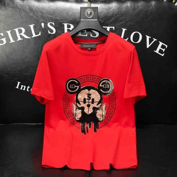 men's fashion personality trend new short-sleeved brand wholesale short sleeved t-shirt 2022 summer half clothes wear inner upper casua, White;black
men's fashion personality trend new short-sleeved brand wholesale short sleeved t-shirt 2022 summer half clothes wear inner upper casua, White;black