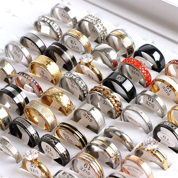 wholesale fashion multicolor various style stainless steel rings jewelry for women men lovers couple wedding engagement party gift, Golden;silver
wholesale fashion multicolor various style stainless steel rings jewelry for women men lovers couple wedding engagement party gift, Golden;silver