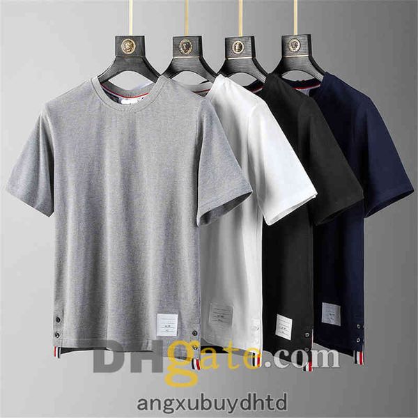 women's simple t shirts tb fashion brand back ribbon stripe pure cotton summer round neck short sleeve t-shirt casual fashion men', White;black
women's simple t shirts tb fashion brand back ribbon stripe pure cotton summer round neck short sleeve t-shirt casual fashion men', White;black
