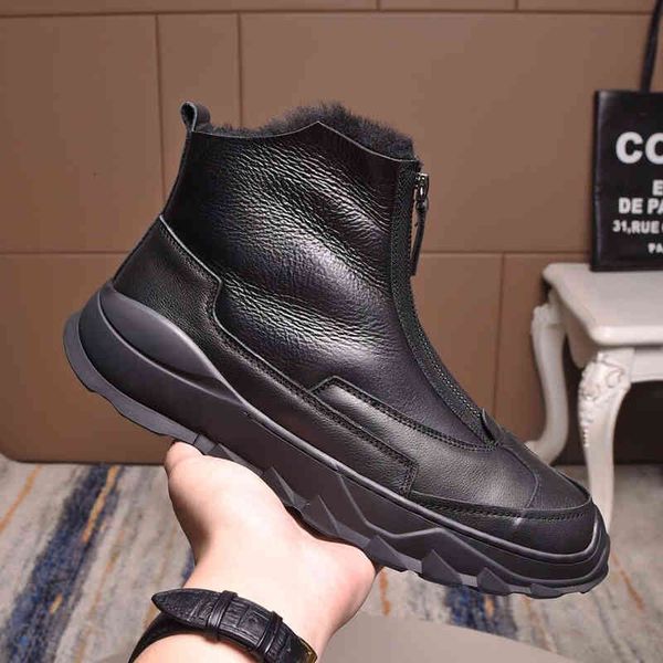 boots winter plush warm snow boots men's leather thickened fur integrated cotton wool northeast jzau, Black
boots winter plush warm snow boots men's leather thickened fur integrated cotton wool northeast jzau, Black