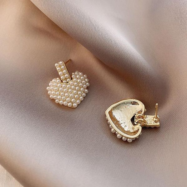 stud yaologe 2022 for women gold color heart full pearl alloy earrings girls gift fashion party wedding jewelry brincos, Golden;silver
stud yaologe 2022 for women gold color heart full pearl alloy earrings girls gift fashion party wedding jewelry brincos, Golden;silver