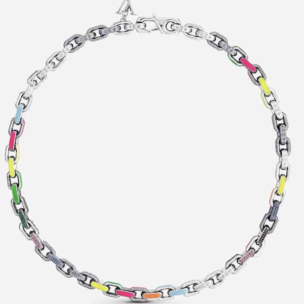 luxury bracelet necklace designer jewelry color enamel color stainless steel hip hop chain fashion necklaces men and women ins new valentine, Silver
luxury bracelet necklace designer jewelry color enamel color stainless steel hip hop chain fashion necklaces men and women ins new valentine, Silver